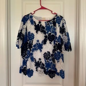 Chico’s Lace Overlay Blouse